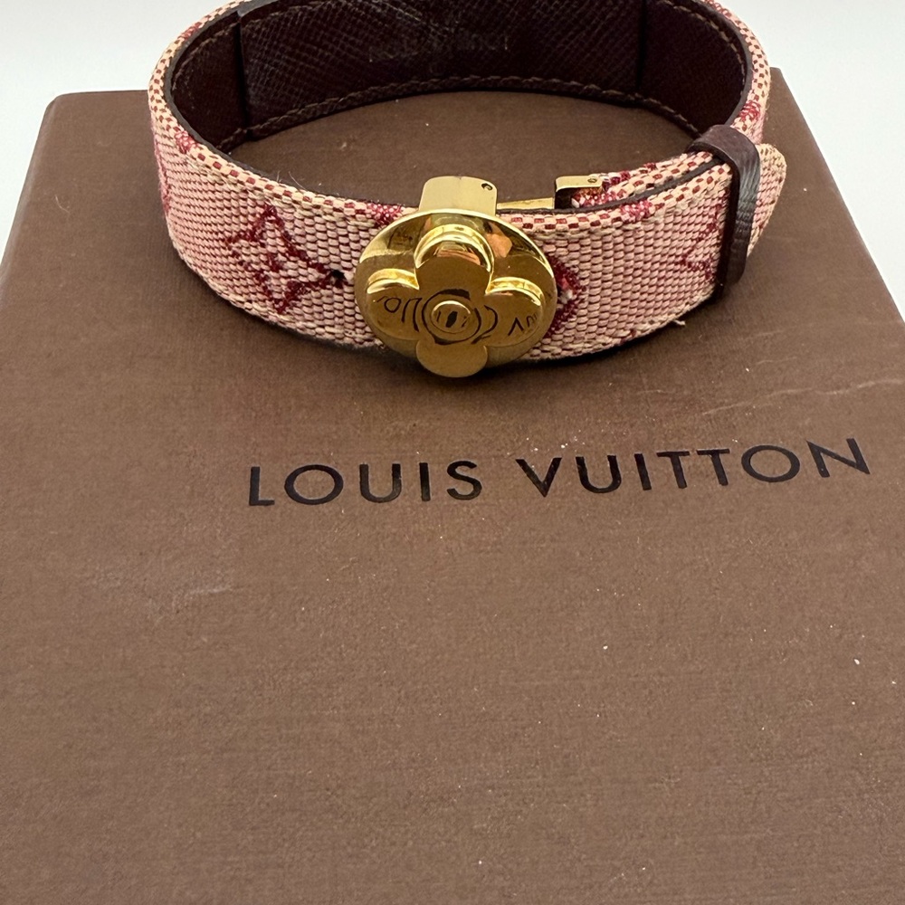 Louis Vuitton Pink Monogram Mini Lin Millennial Wish Bracelet
